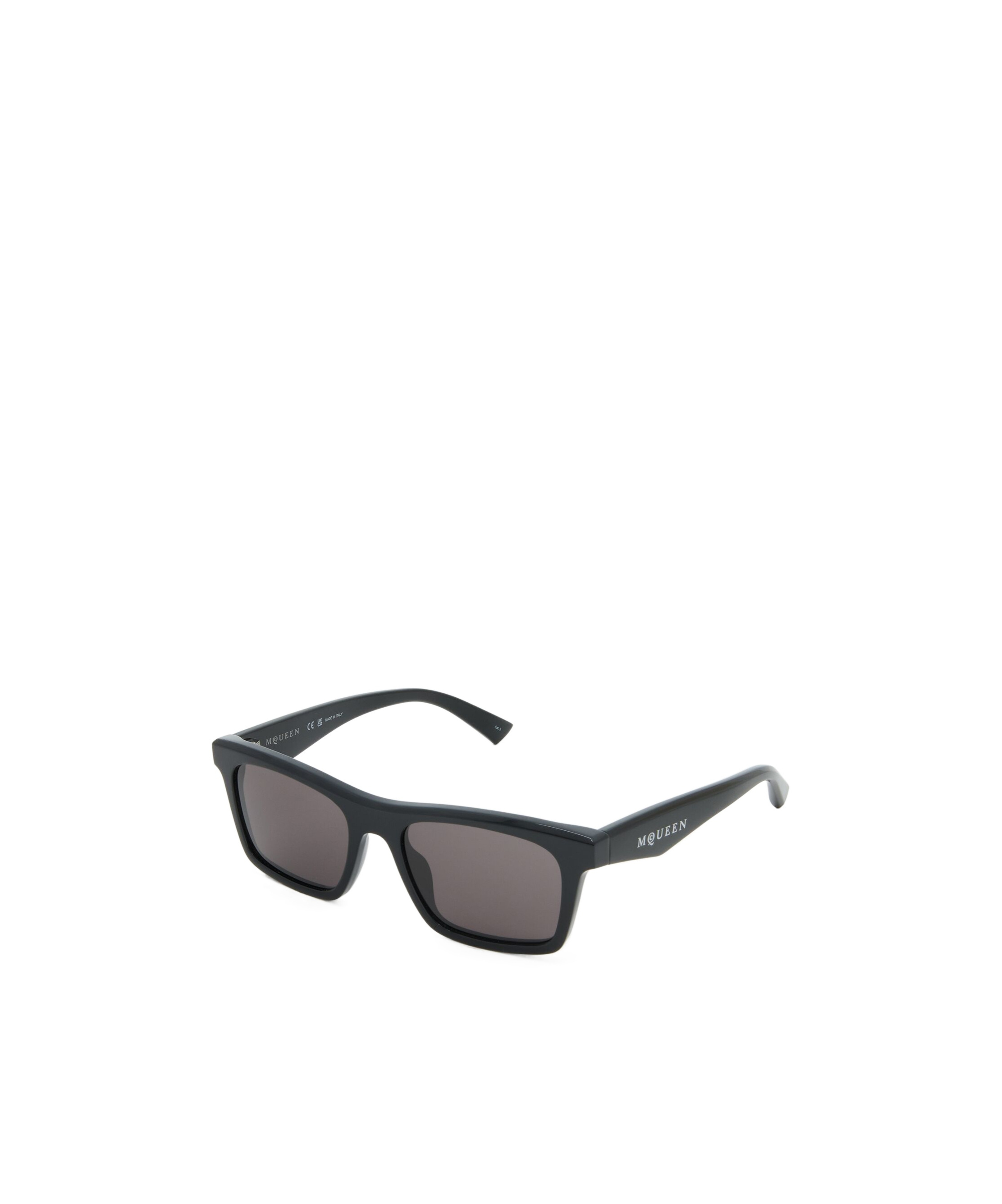 ALEXANDER MCQUEEN LOGO-PRINT RECTANGLE-FRAME SUNGLASSES