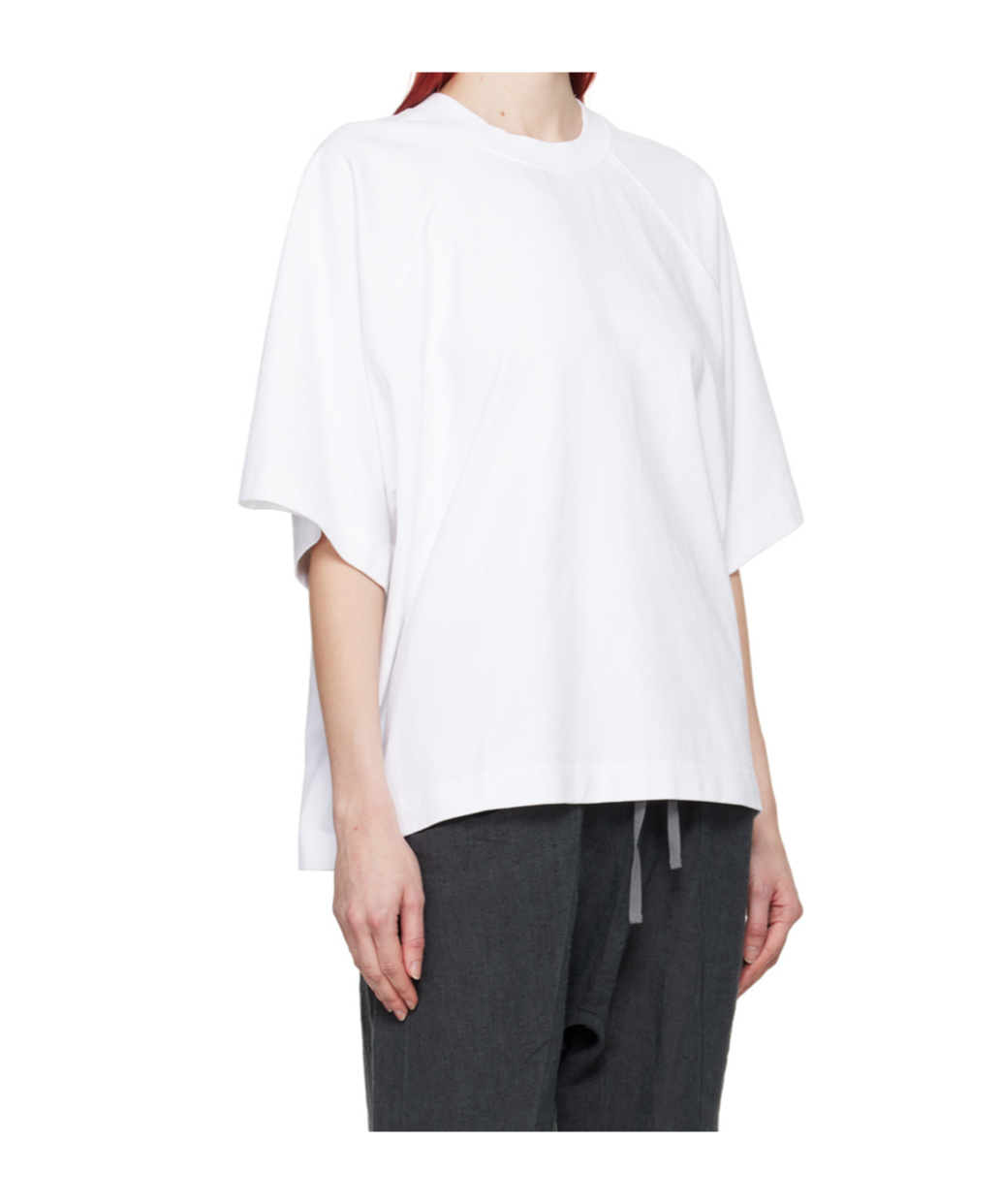 Studio Nicholson Item O-neck Short-sleeved T-shirt In White