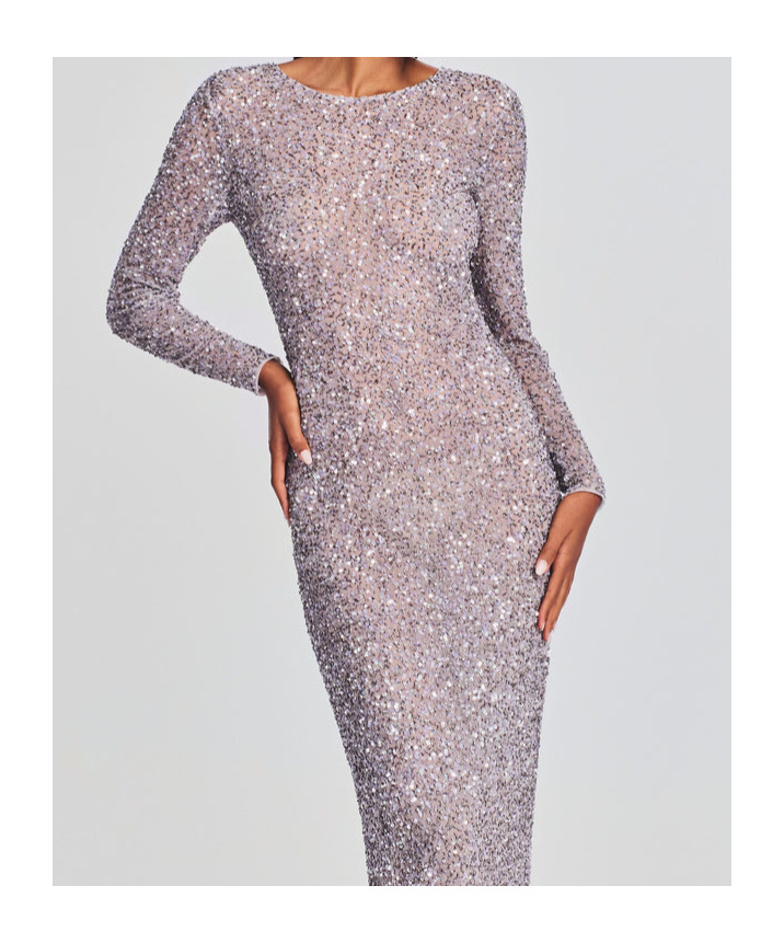 Retroféte Heidi Sequin Long-sleeve Dress