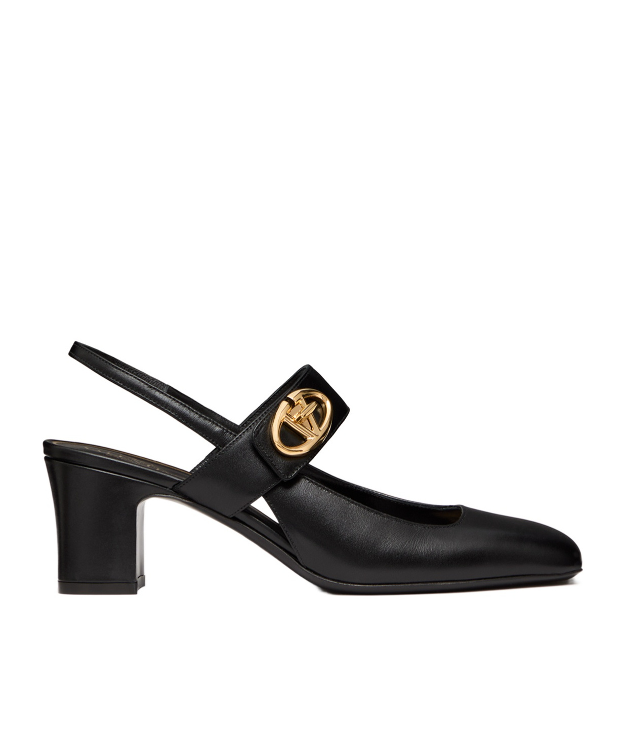 Valentino Vlogo Locker 60 Mary-jane Slingback Pumps In Black