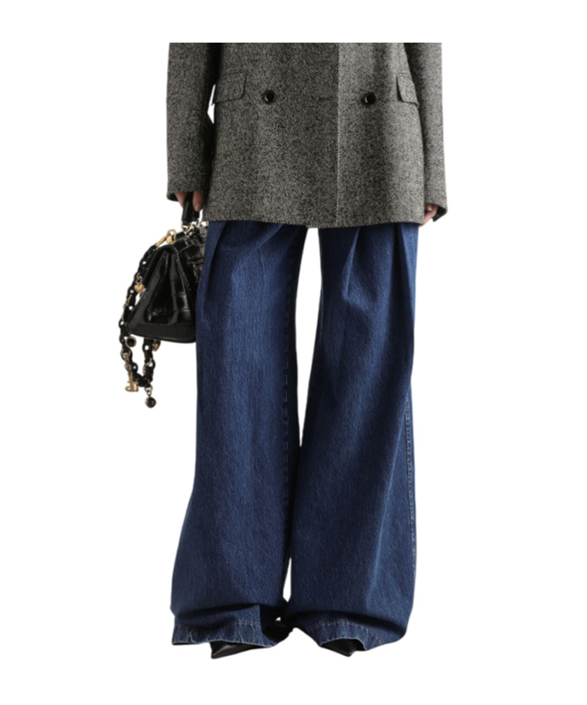 Dolce & Gabbana Straight Fit Trousers With 5 Pockets In Blue