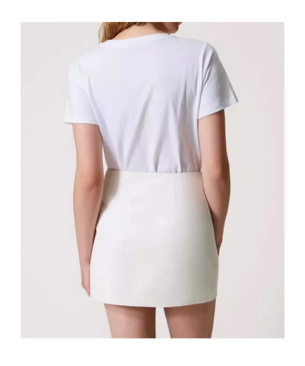 Shop Twinset Linen-blend Skirt