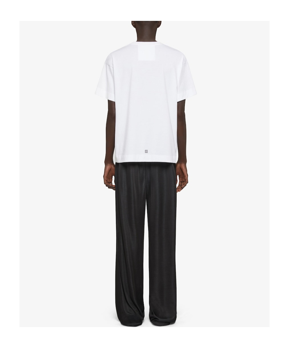 Givenchy Crew Neck Floral Print T-shirt In White