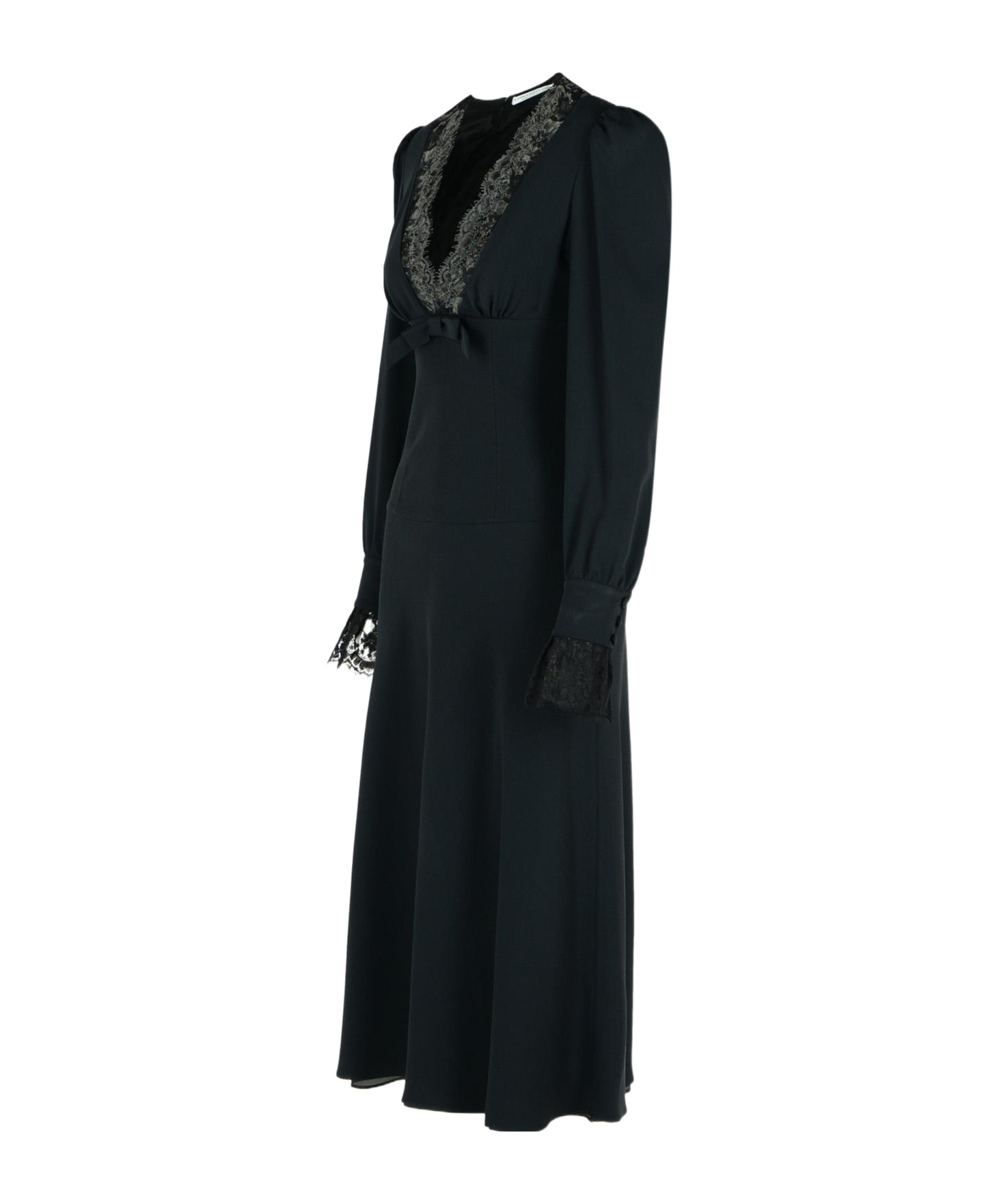 Alessandra Rich V-neck Dress In Black