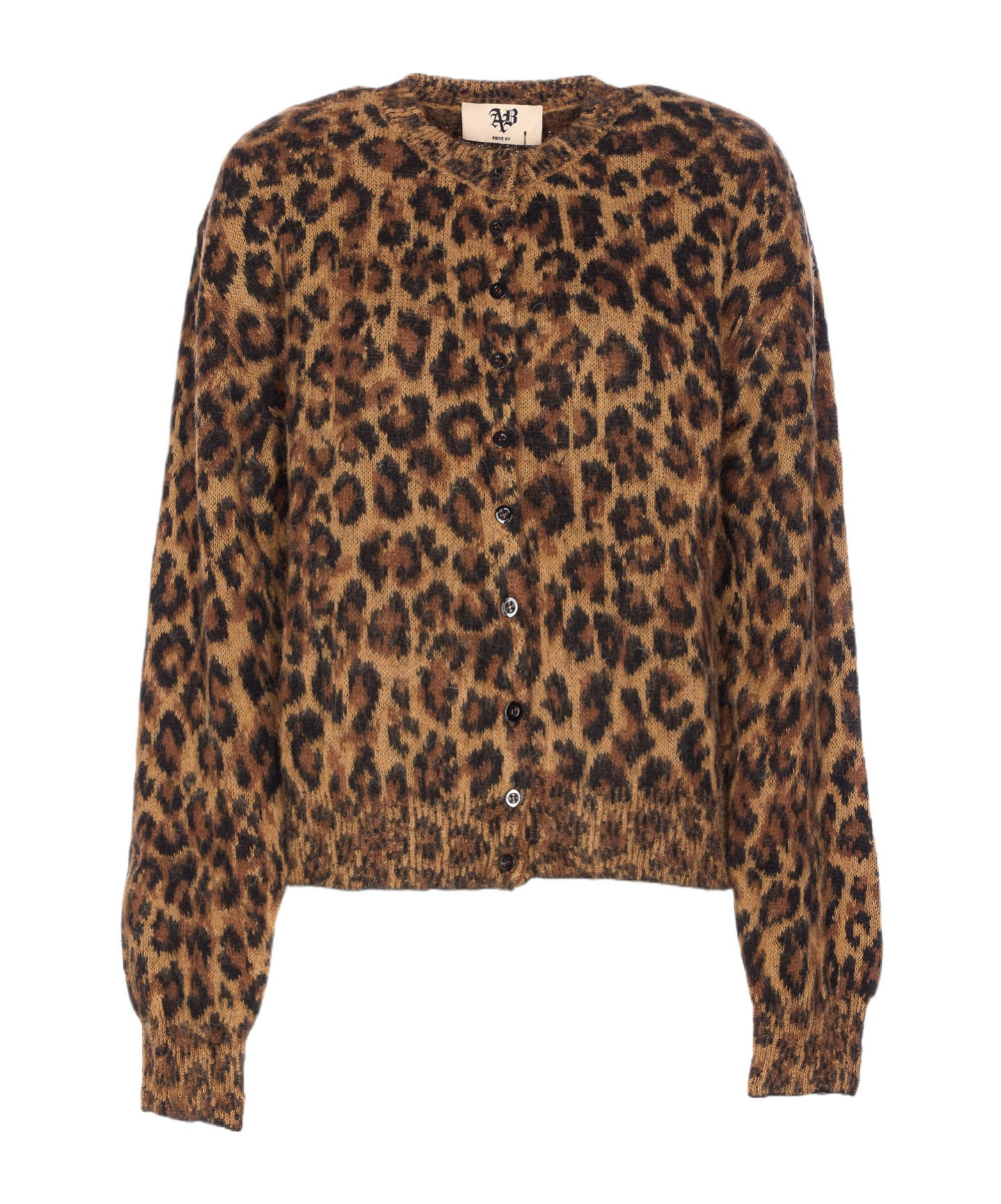 Aniye By Button Long-sleeved Sweater In Brown