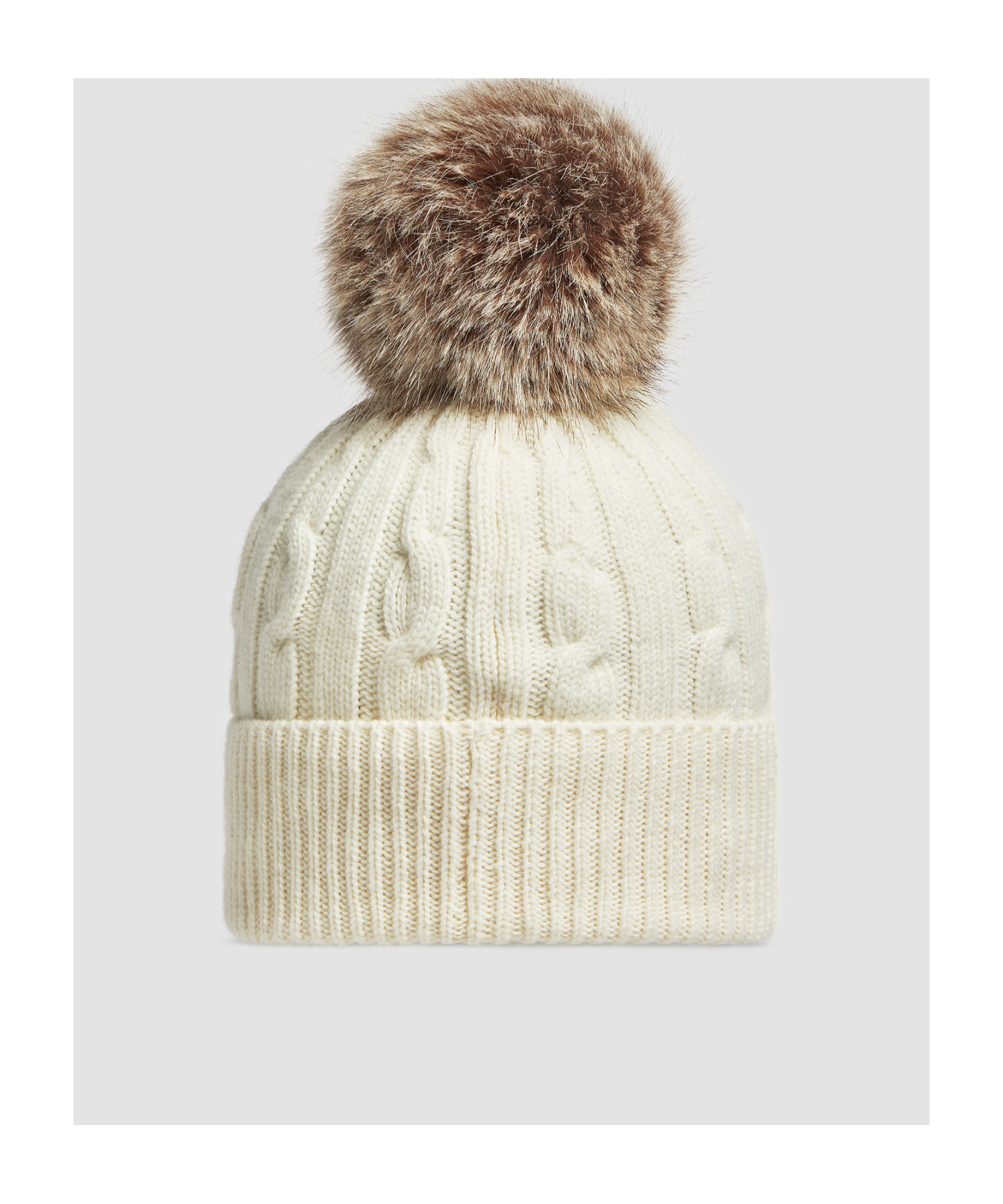Moncler Wool And Cashmere Pommel Caps In White
