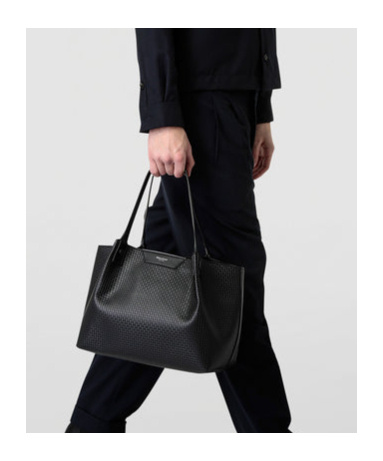 Serapian Double-handle Handbag In Black