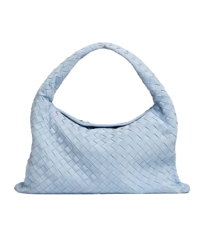 Bottega Veneta Hop Shoulder Bag In Blue