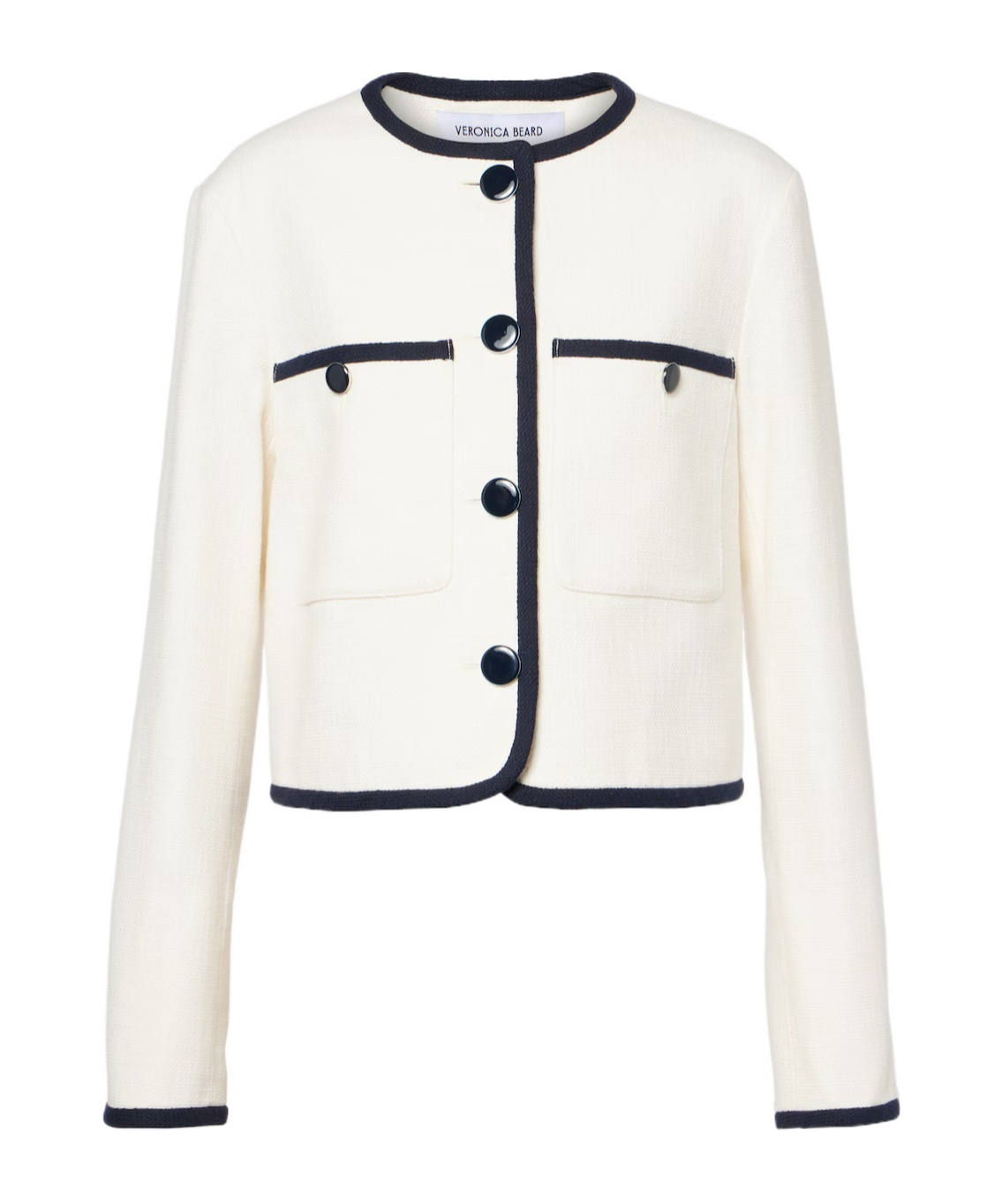 Veronica Beard Beale Cotton-blend Jacket In White