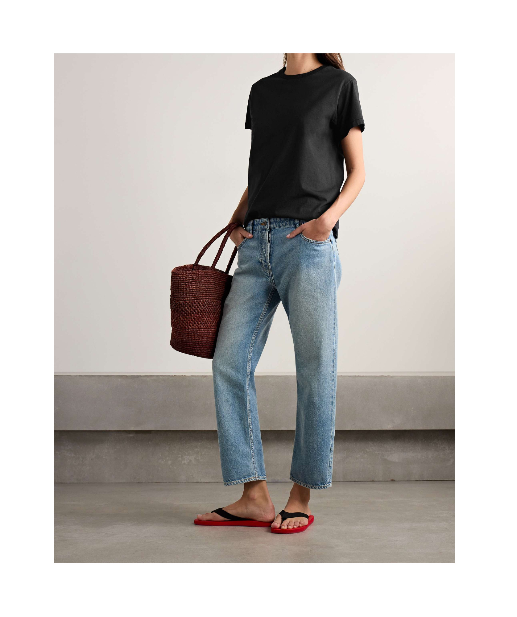 The Row Chiara Short-sleeved T-shirt In Black