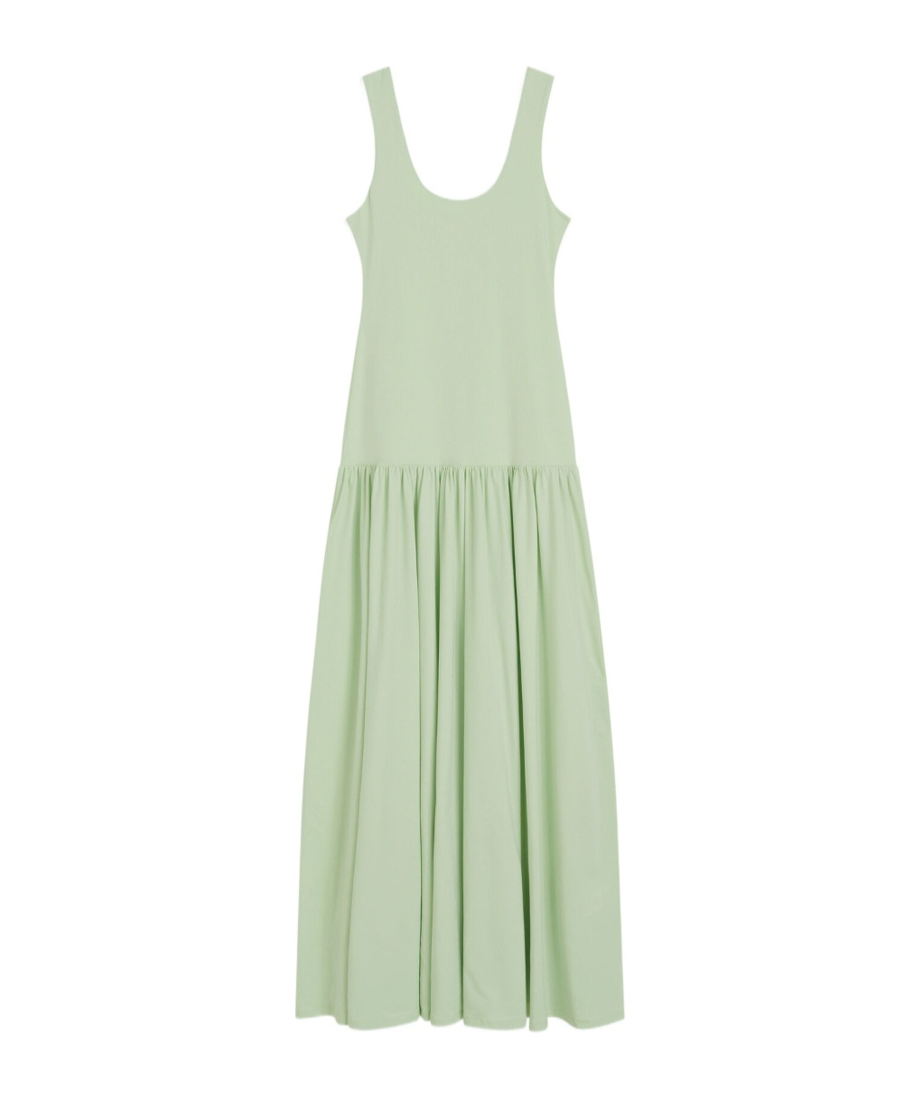 By Malene Birger Marcielle Gathered Sleeveless Dress In Gray
