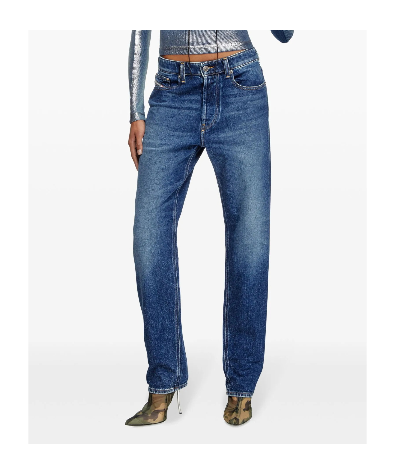 Diesel 1989 D-mine 09i28 Straight-leg Jeans In Blue