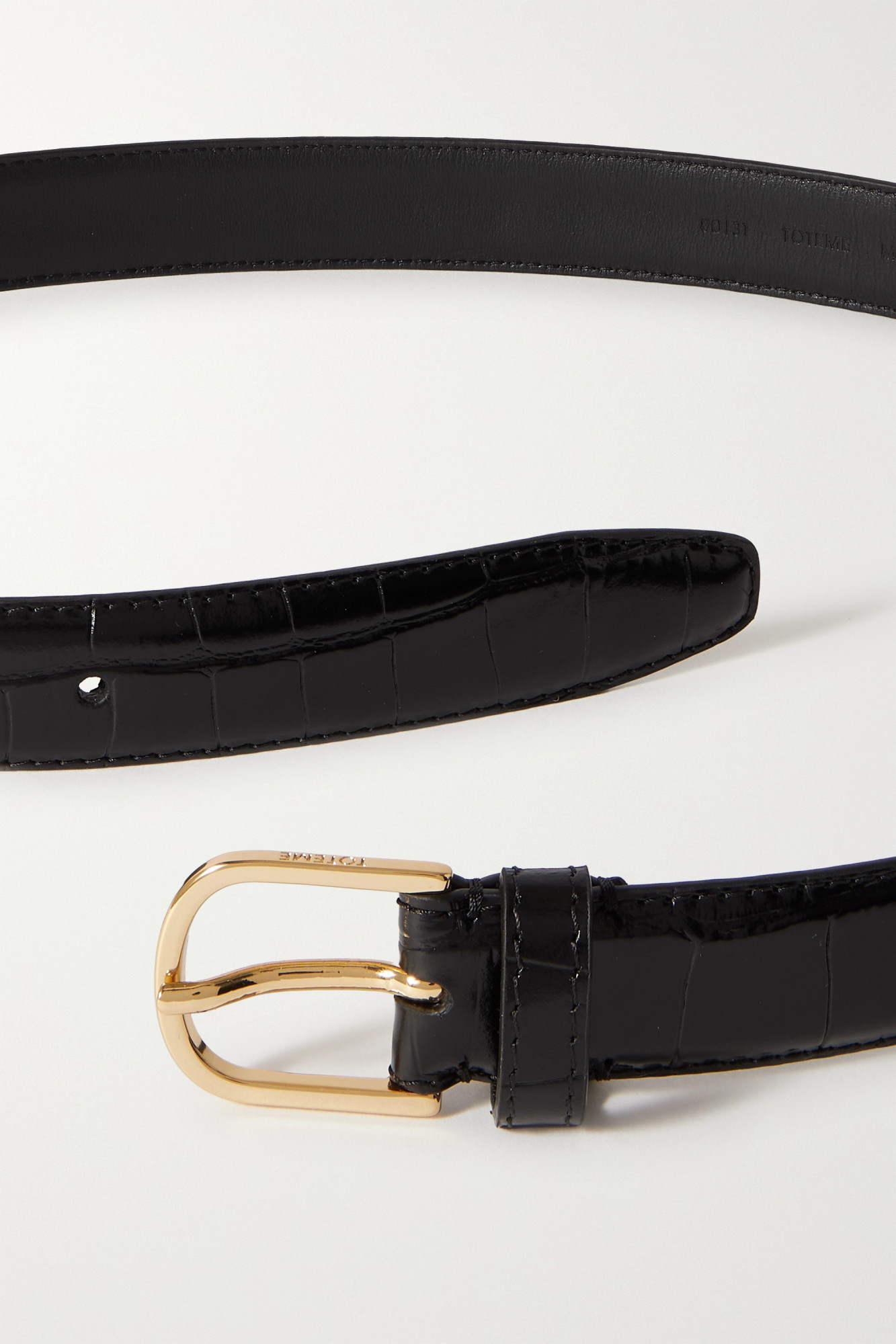 Totême Logo Belt In Black