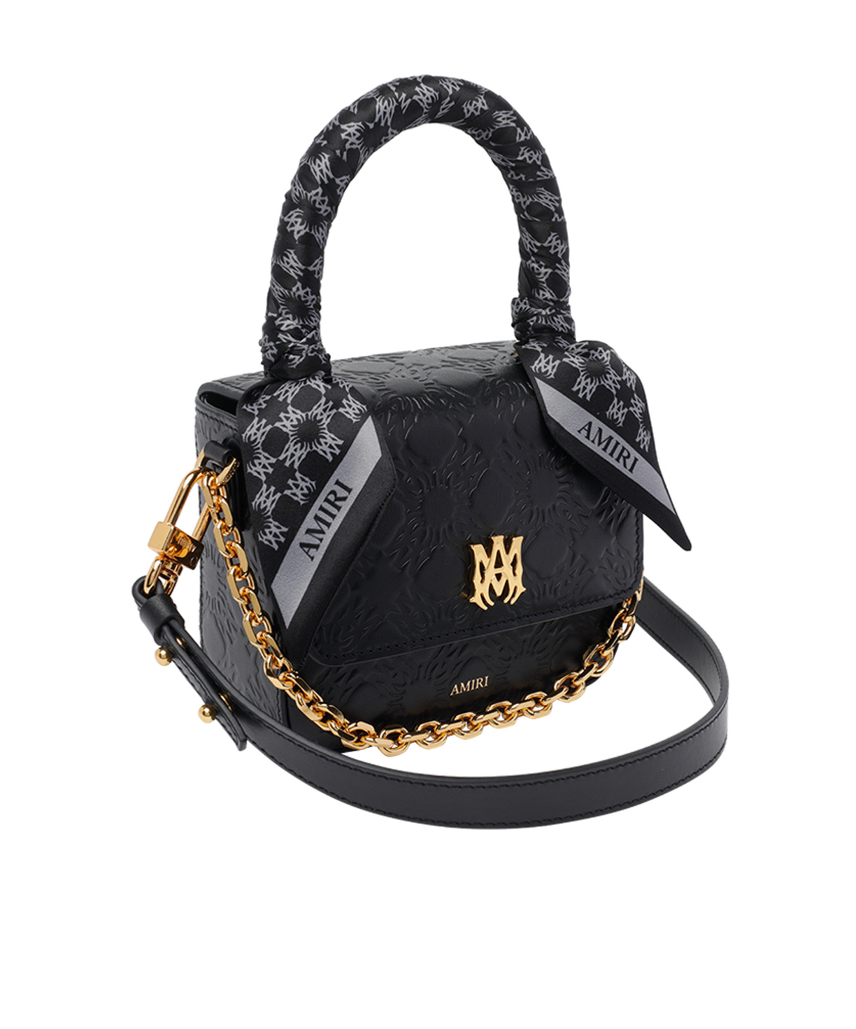 Amiri Flap Shoulder Bag In Black