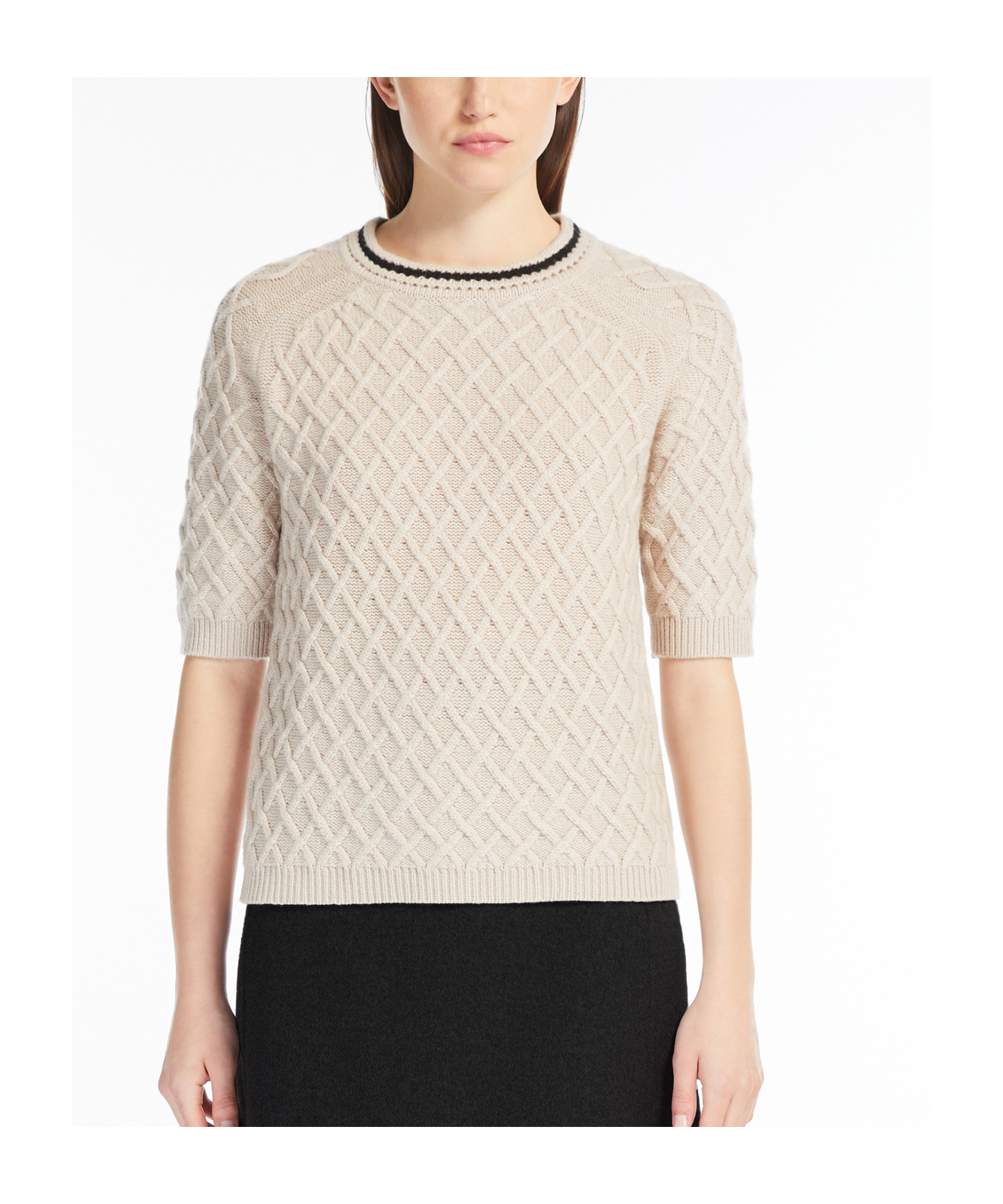 Max Mara Wool Cashmere Sweater In White