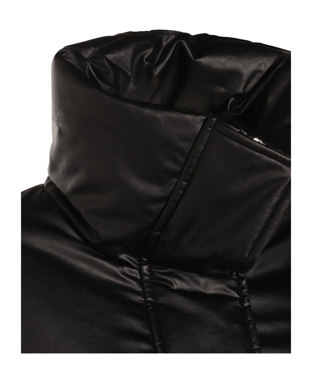 Mm6 Maison Margiela Pleather Puffer Jacket