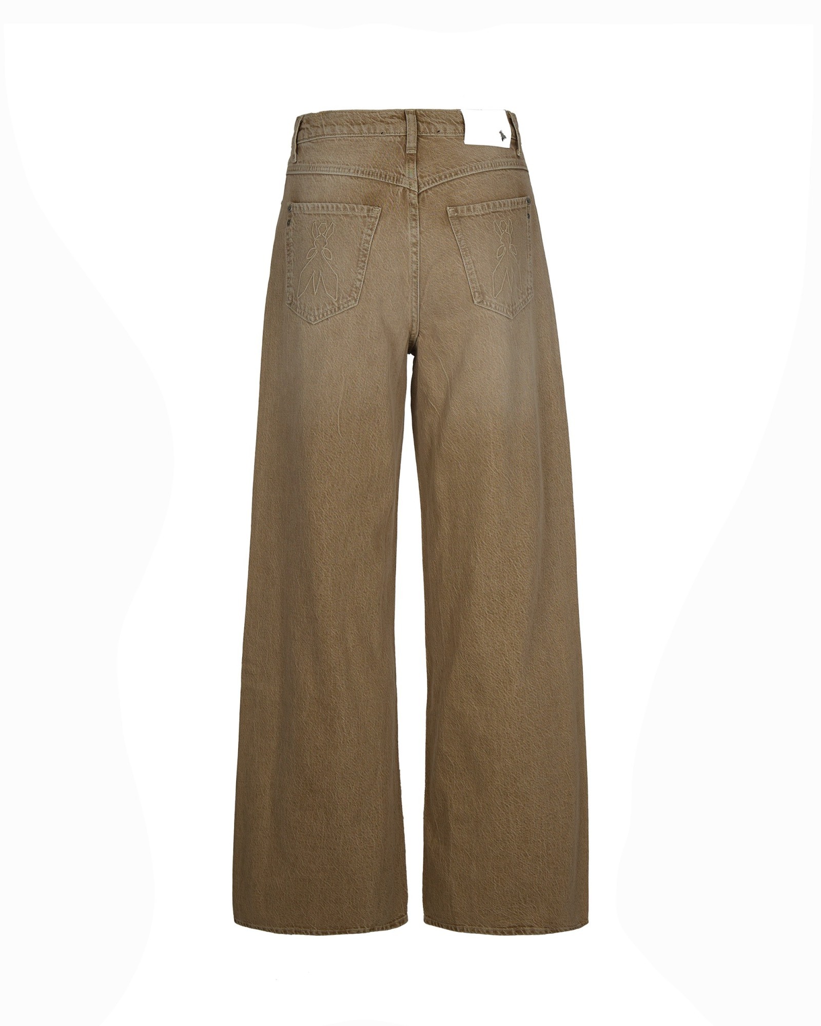 Patrizia Pepe Jeans A Vita Bassa Beige In Multi