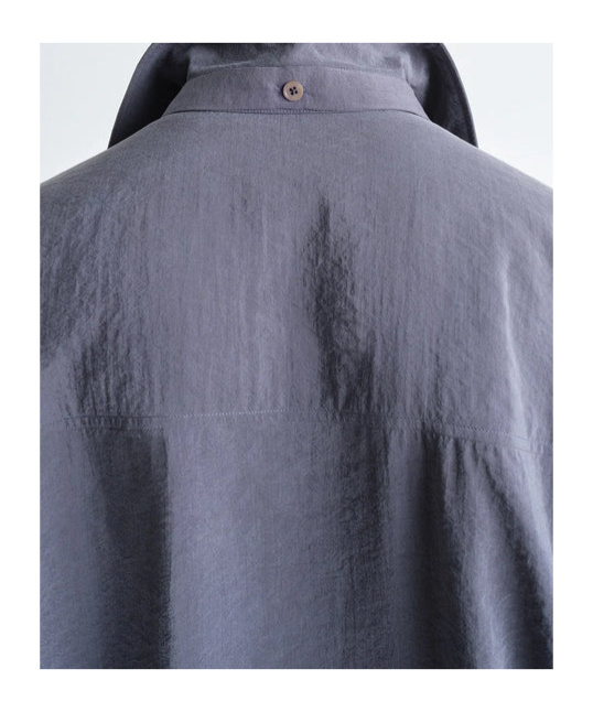 Lemaire Detachable Tie Shirt In Gray