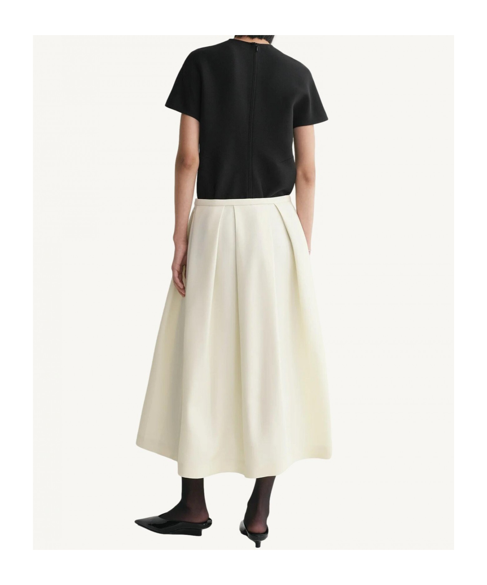 Shop Totême Pleated Skirts In White