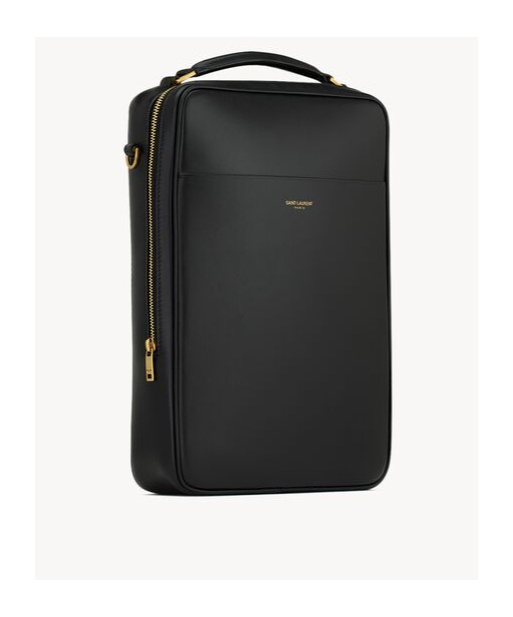 Saint Laurent Small Case In Smooth Leather In Black