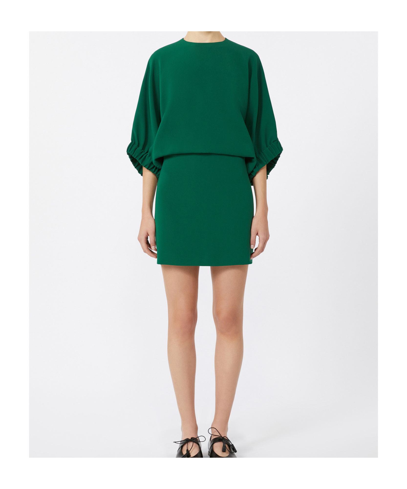 Max Mara Cady Dress In Green
