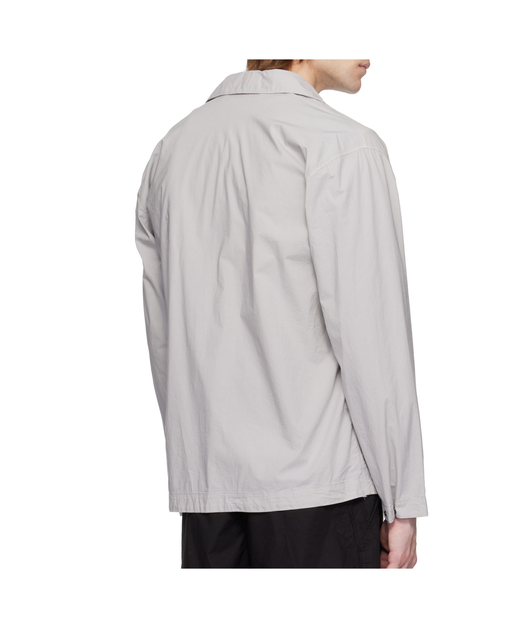 Stone Island Tela Paracadute Overshirt In Gray