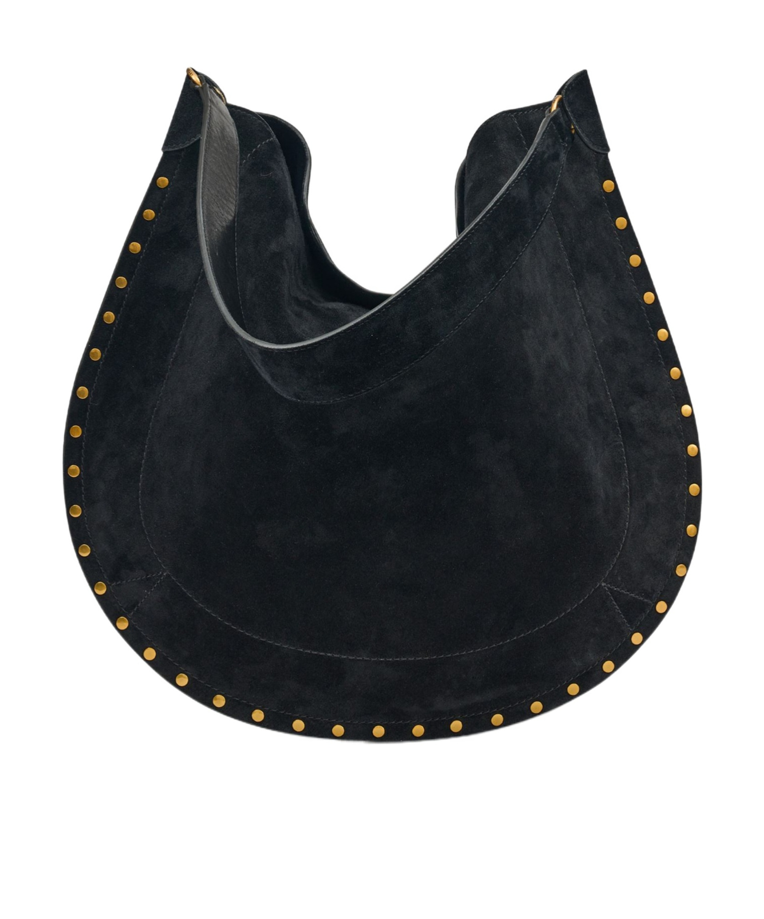 Isabel Marant Oskan Hobo Suede Shoulder Bag In Black