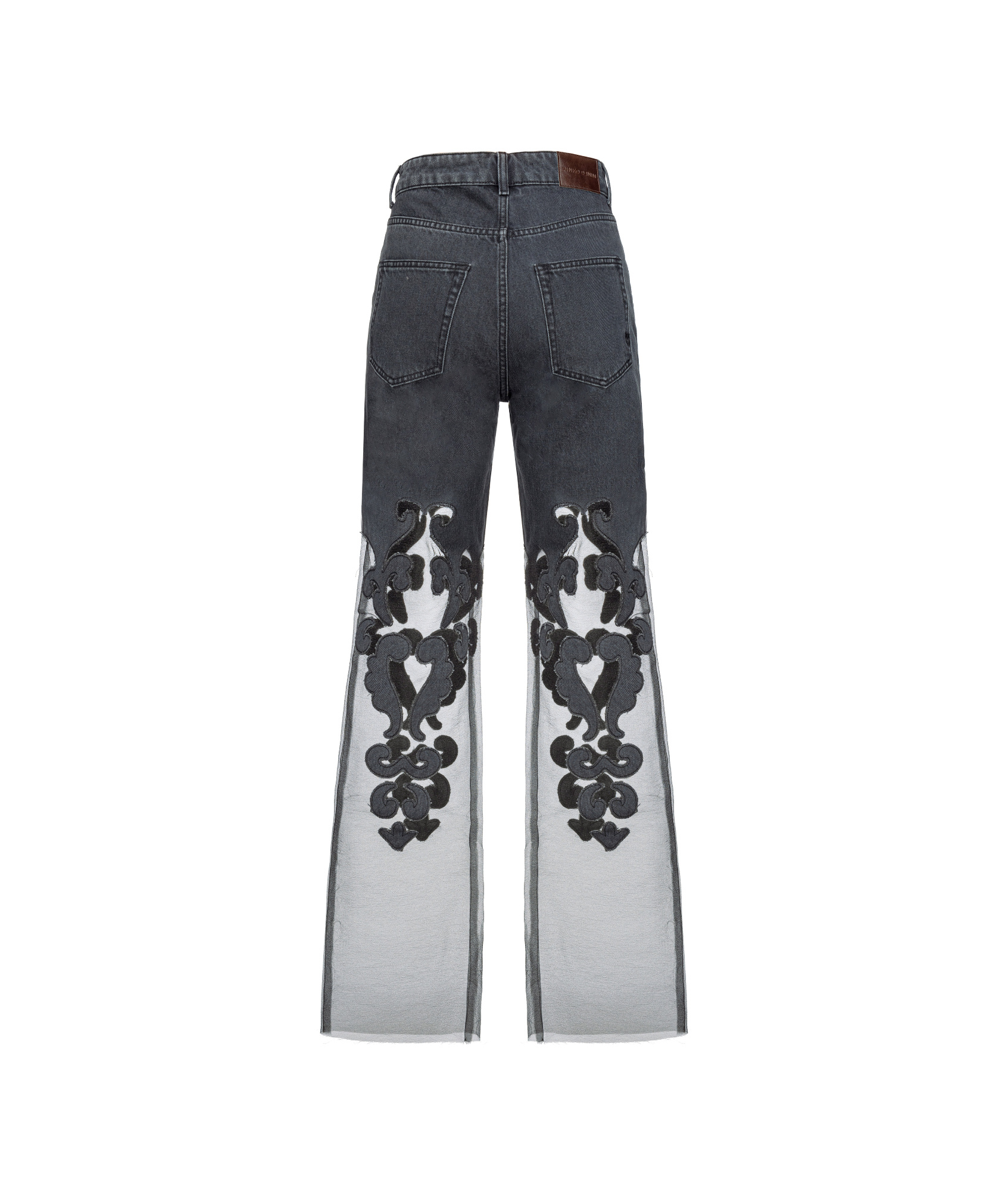 Pinko Belt Loop Jeans In Black