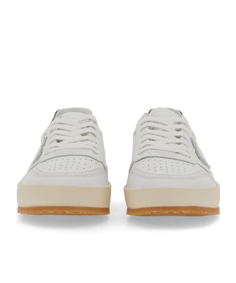 Philippe Model Logo Patch Low-top Sneakers In White