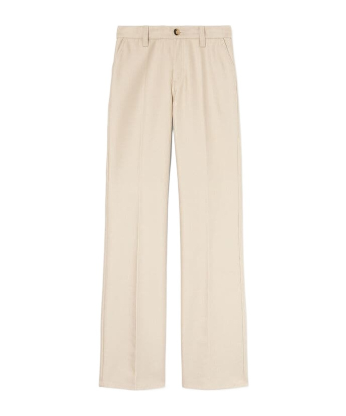 Loro Piana Thayer Straight-leg Trousers In Nude