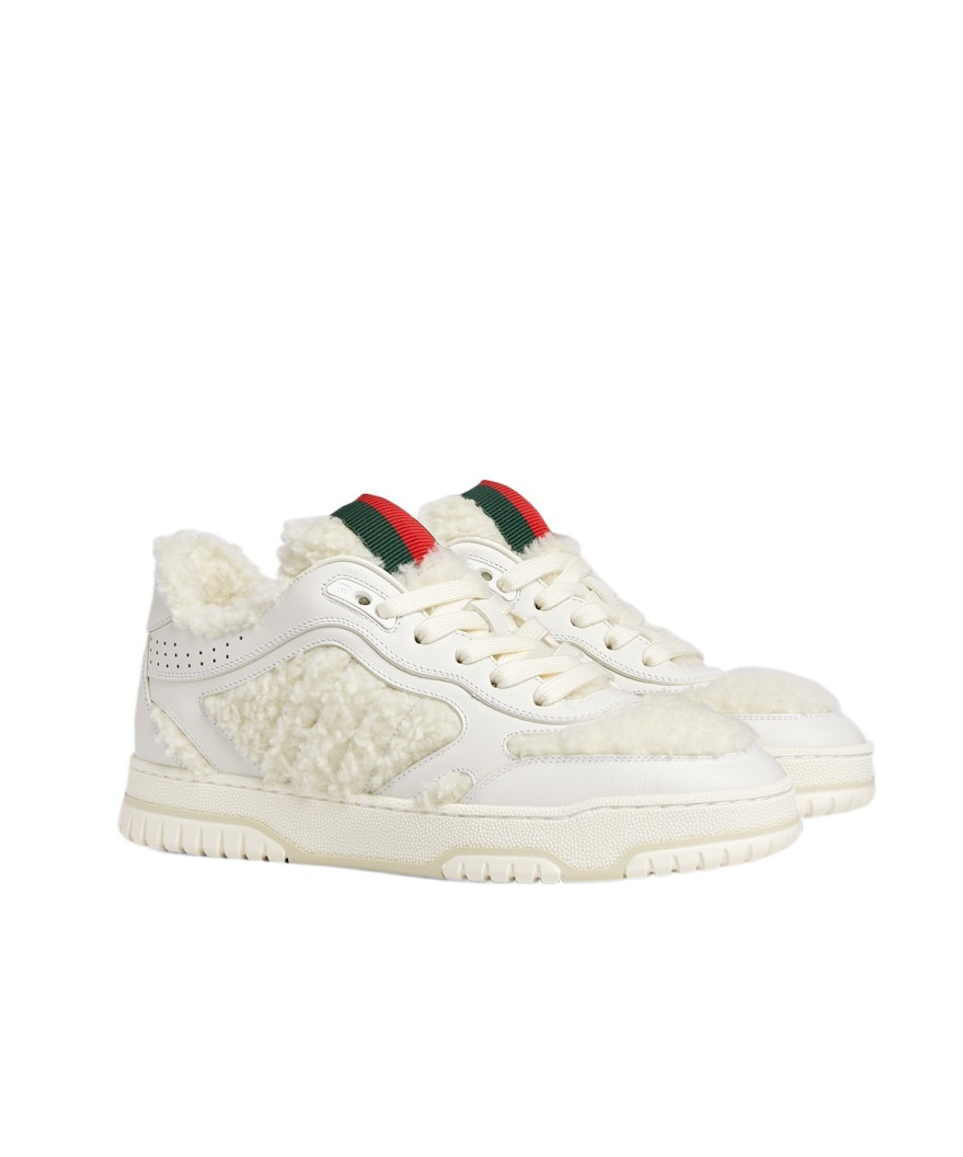 Shop Gucci Women's Re-web Sneaker In White