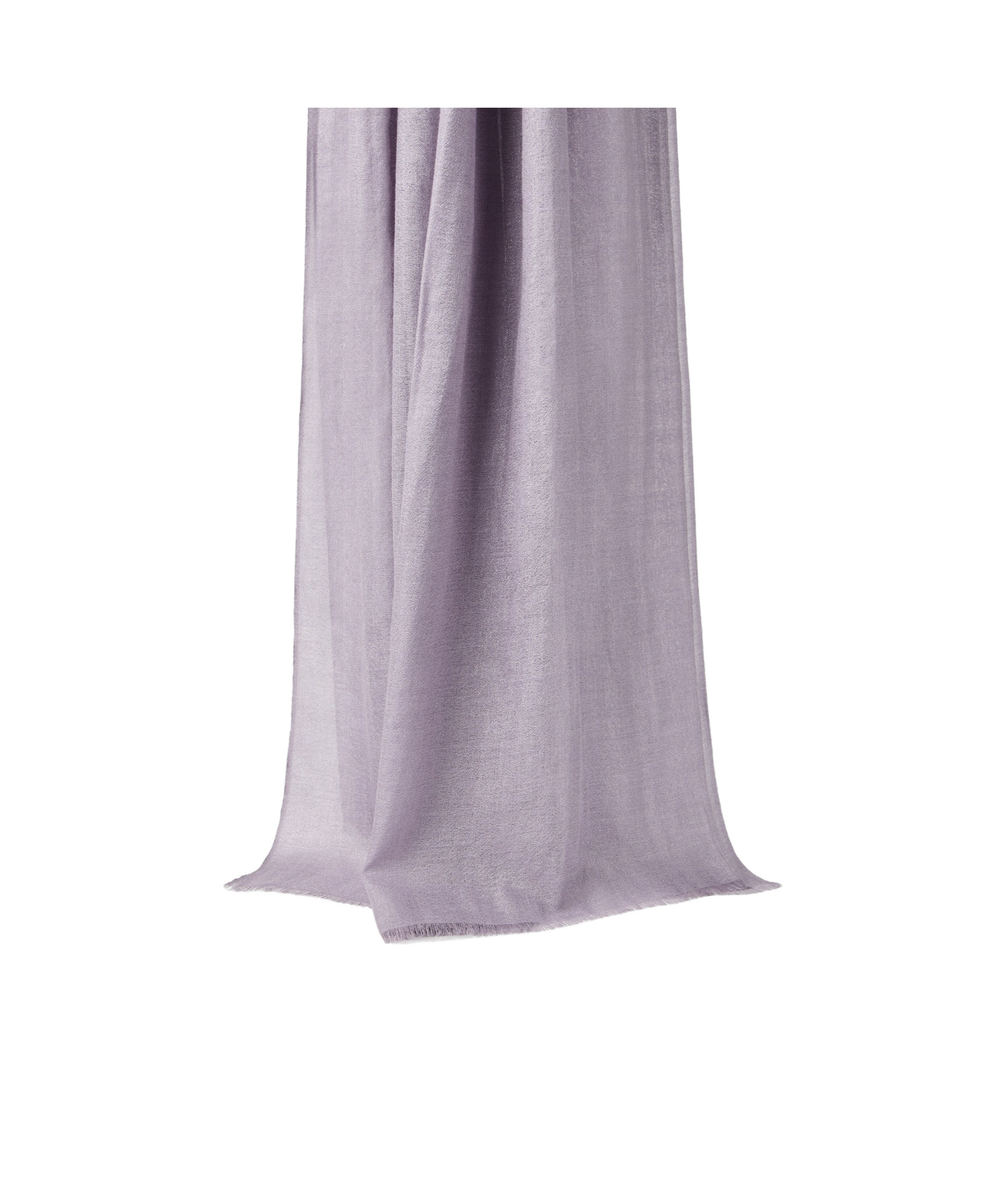 Brunello Cucinelli Translucent Fringe-edge Scarf In Gray