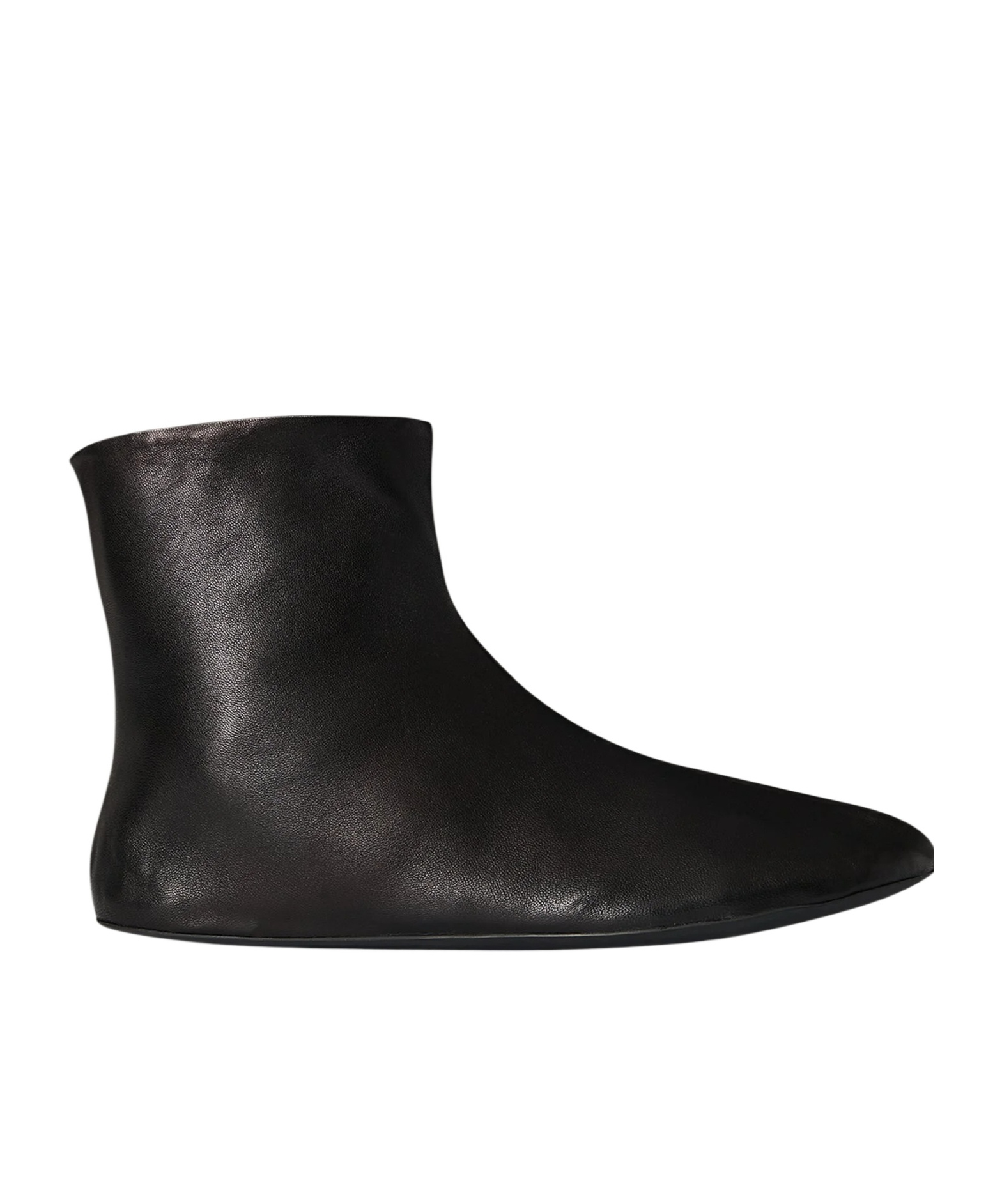 The Row Side Zipper Ankle Boots In Black