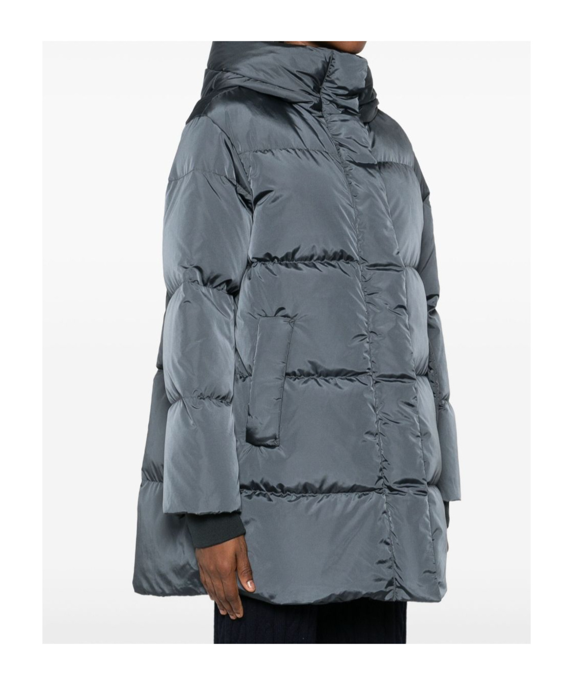 Lempelius Long-sleeved Cotton-padded Jacket In Gray