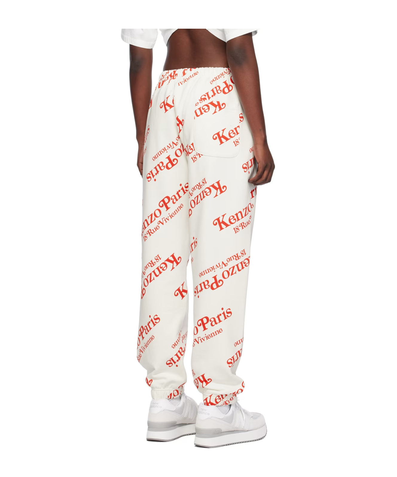 Shop Kenzo All-over Logo-print Track Pants In White