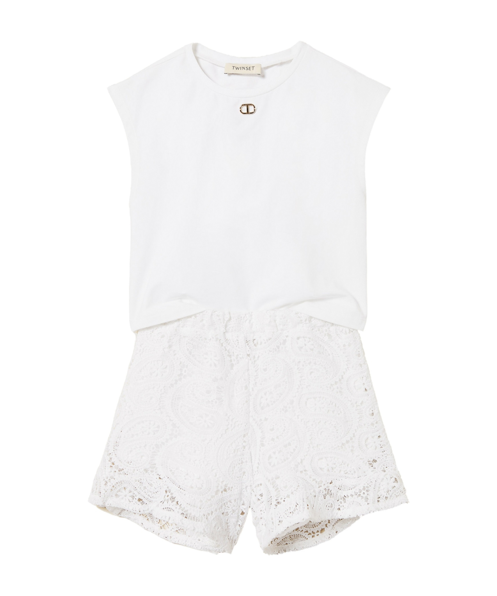 Twinset Babies' Lace Shorts Set