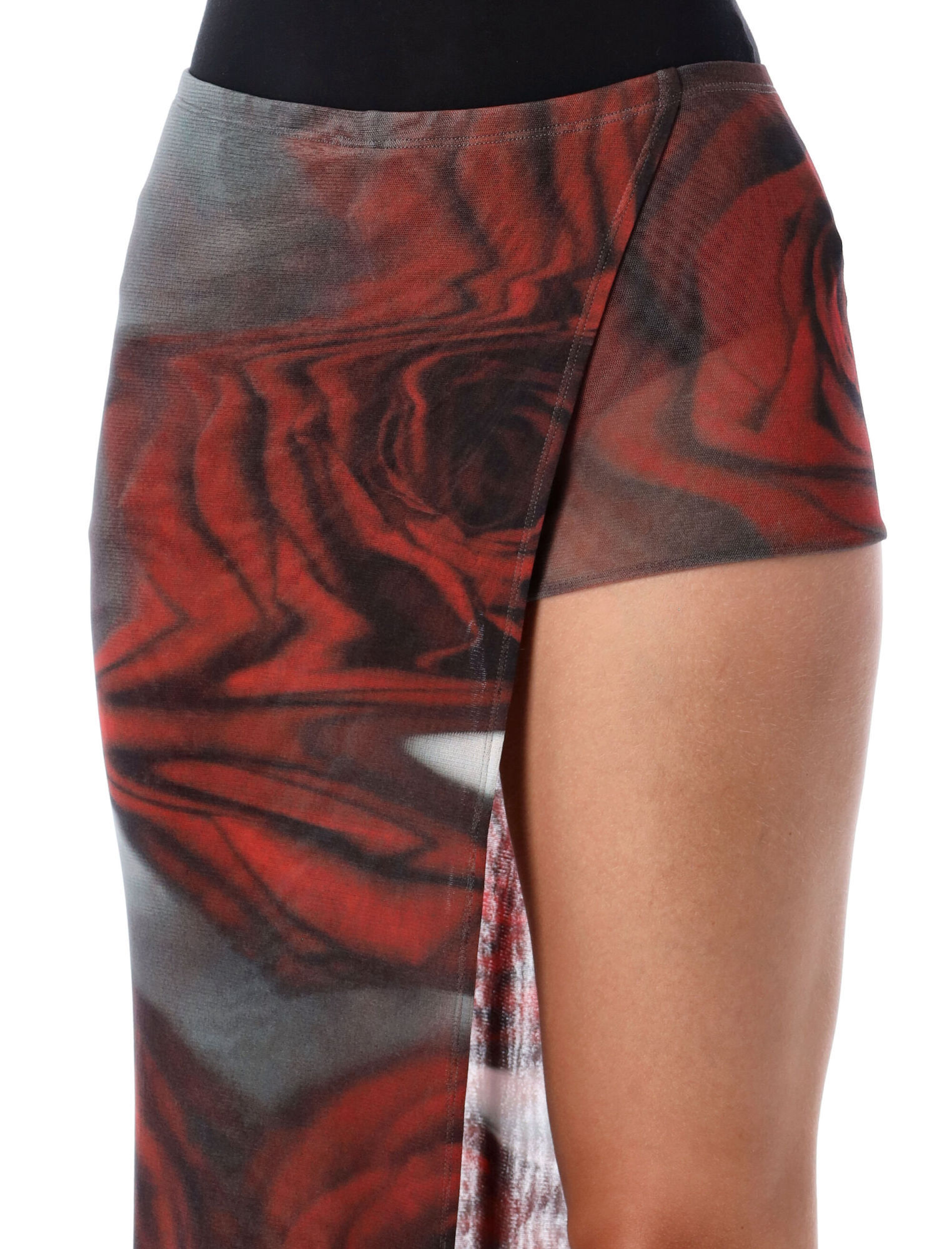 Jean Paul Gaultier The Red Blurry Roses Bermuda And Short Multicolor In Multi