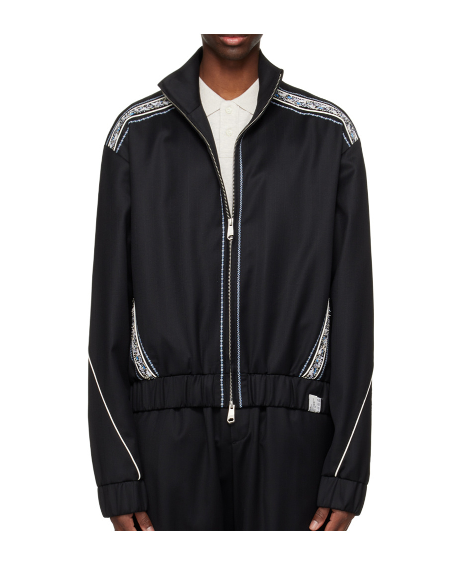 Ader Error Lawn Zipper Casual Jacket In Black