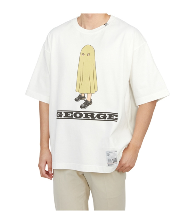 Miharayasuhiro George Crew-neck Cotton T-shirt In White