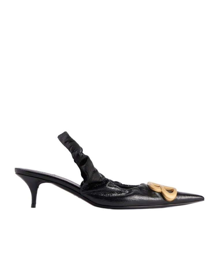 Balenciaga Monaco 50mm Slingback Pumps In Black