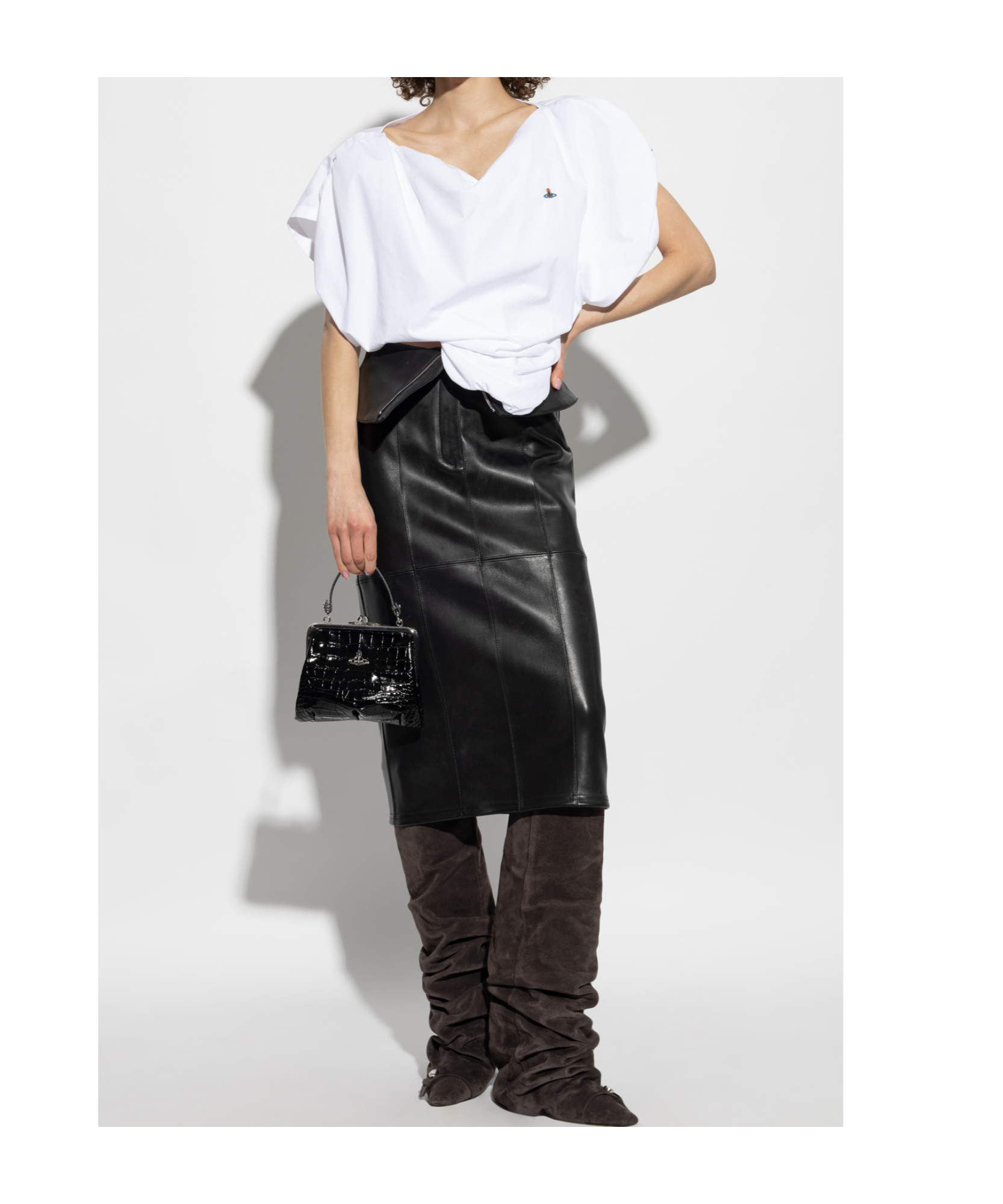 Shop Vivienne Westwood Asymmetrical Top In White