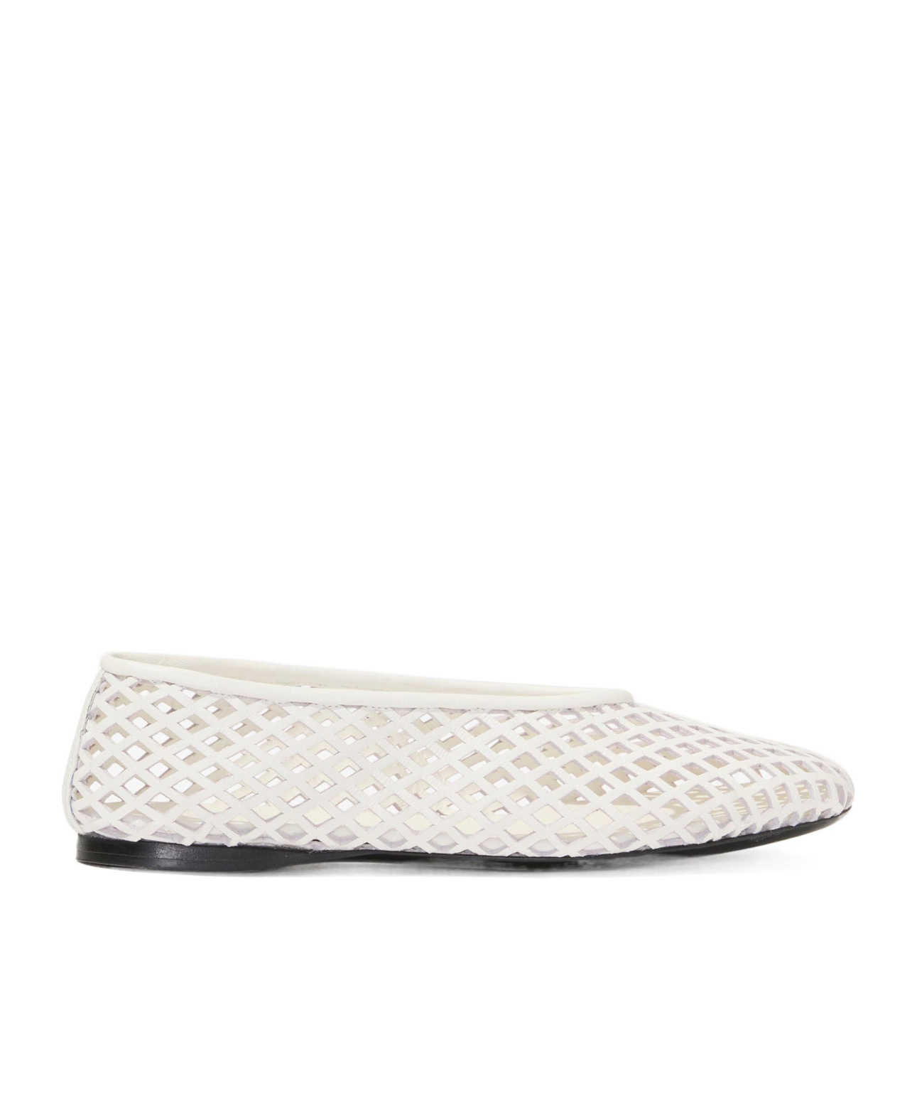 Shop Proenza Schouler Tee Perforated Ballerina Shoes In White