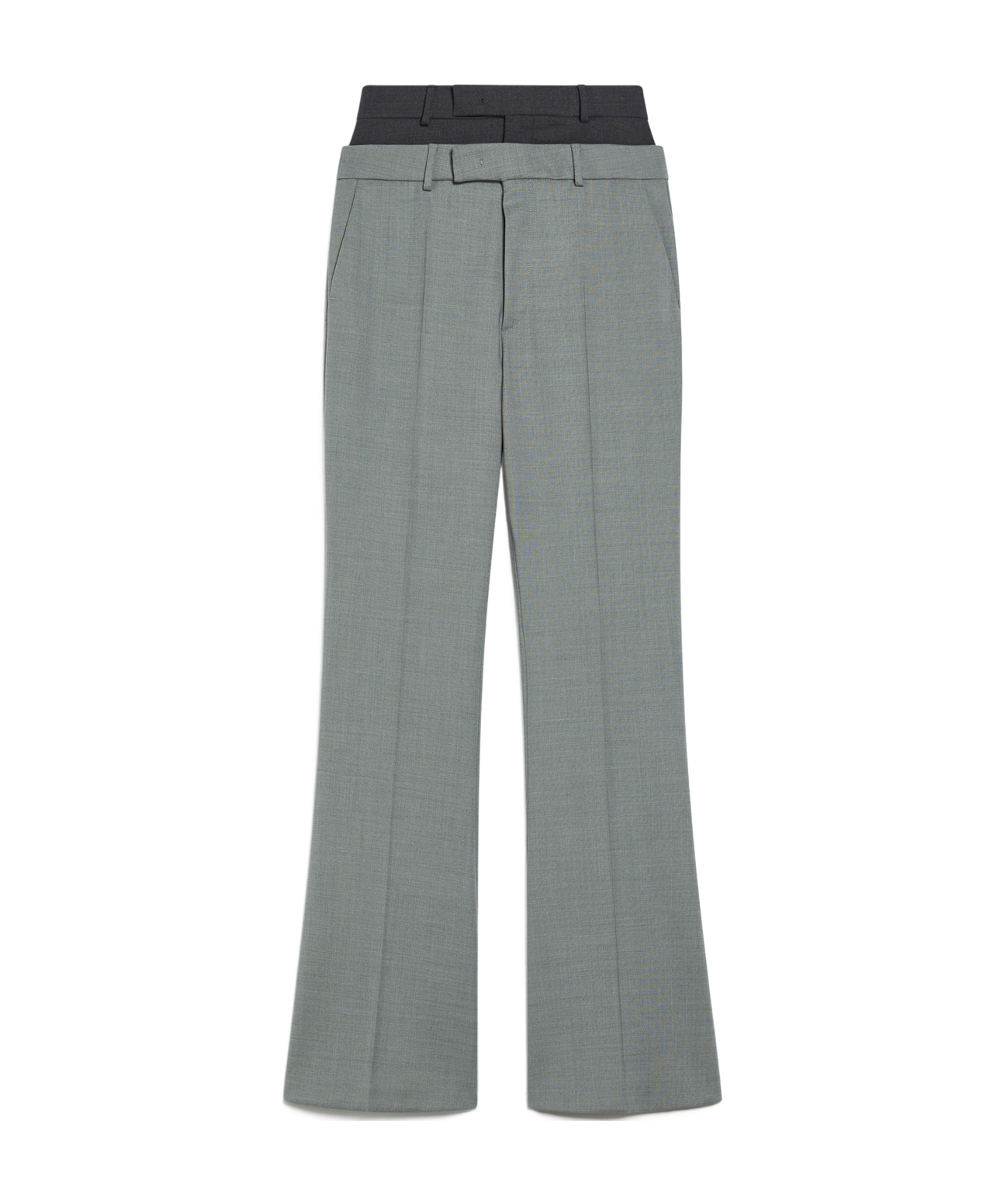 Sportmax Belt-loop Casual Pants In Gray