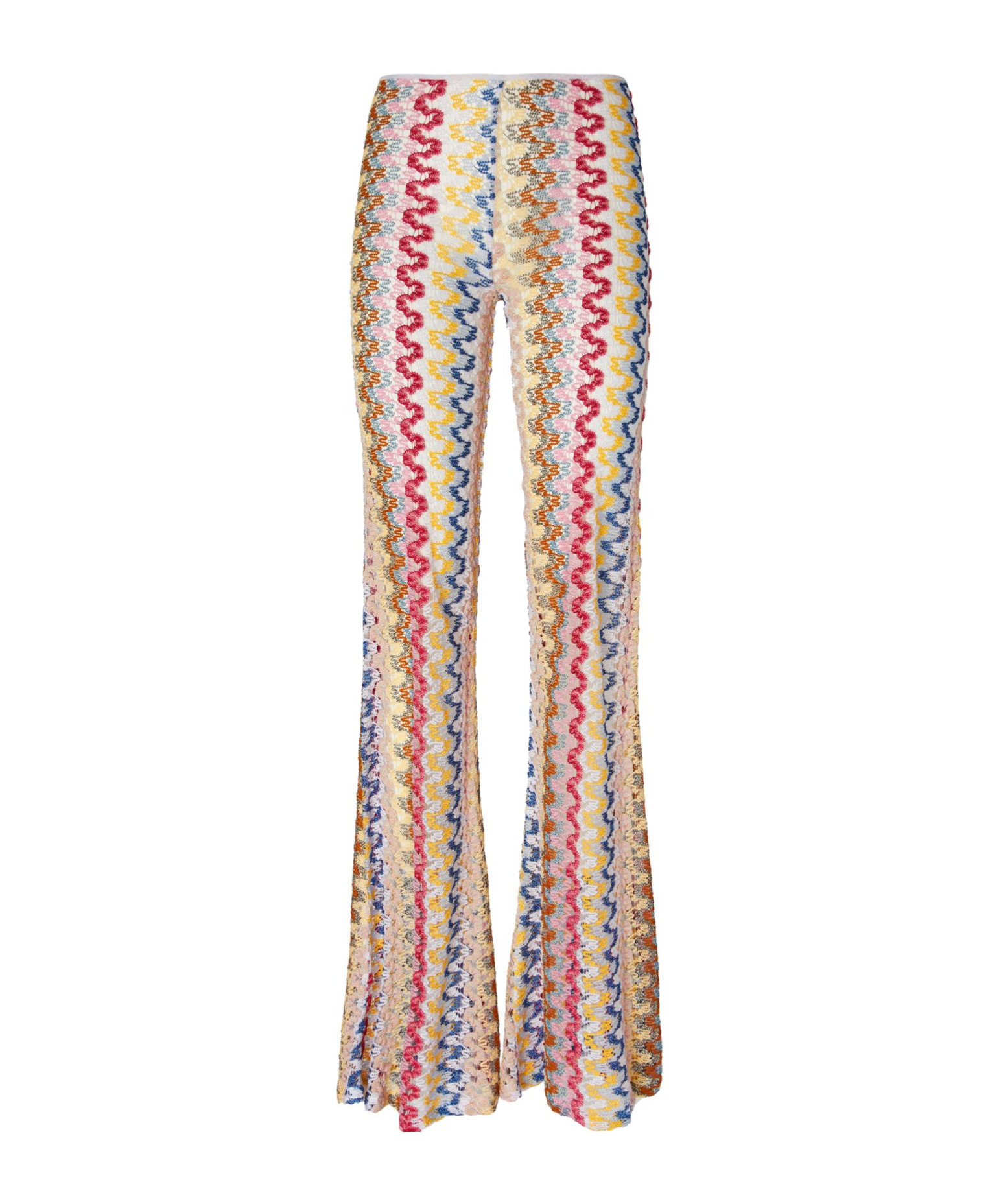 Missoni Low-rise Flared Casual Pants In Multicolor