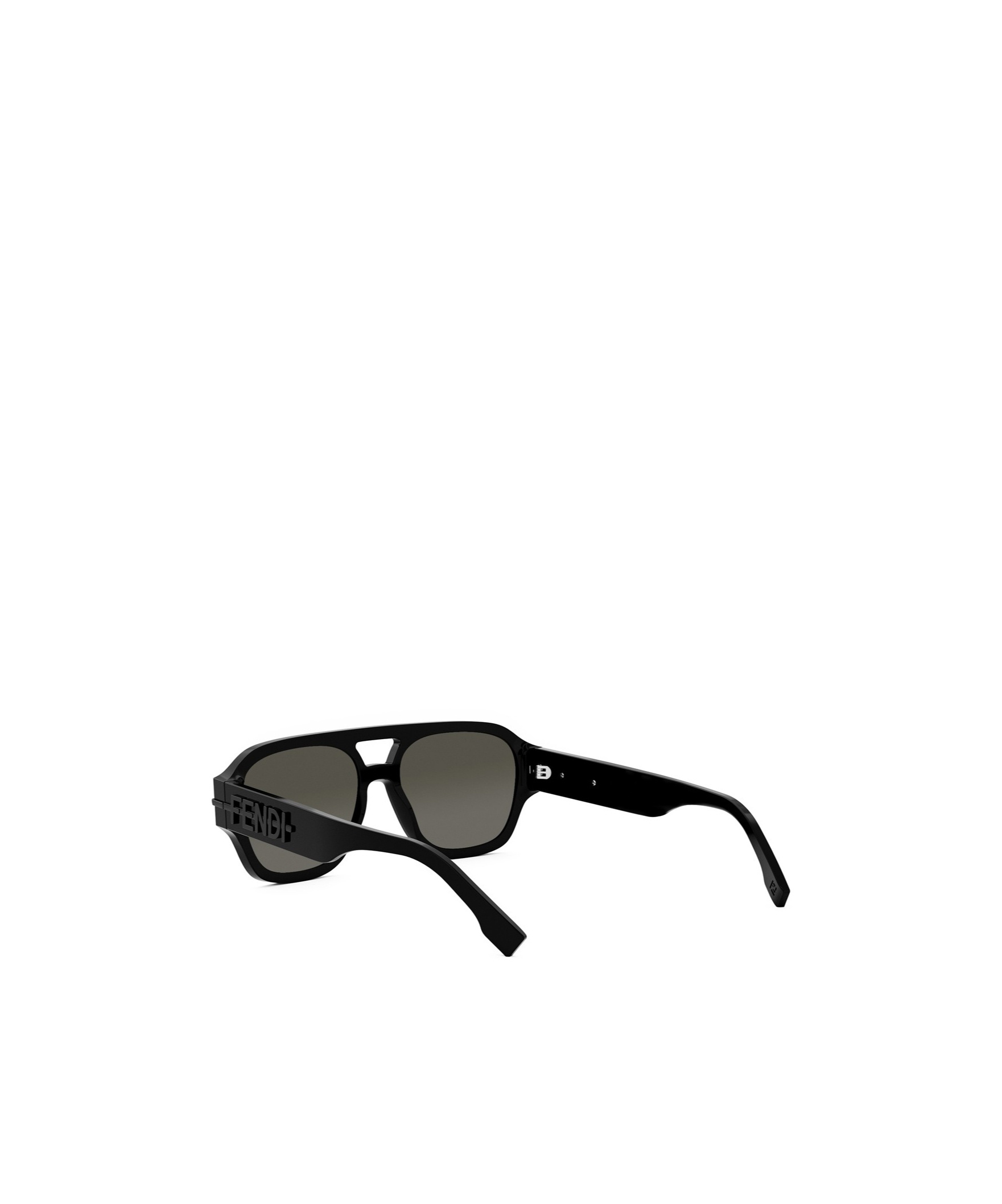 Fendi The Graphy 55mm Geometric Sunglasses In Gray