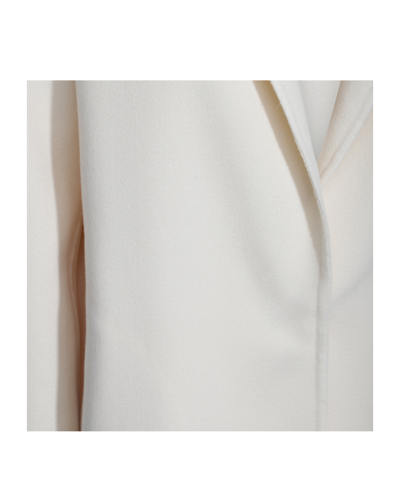 Fabiana Filippi White Wool Coat In White