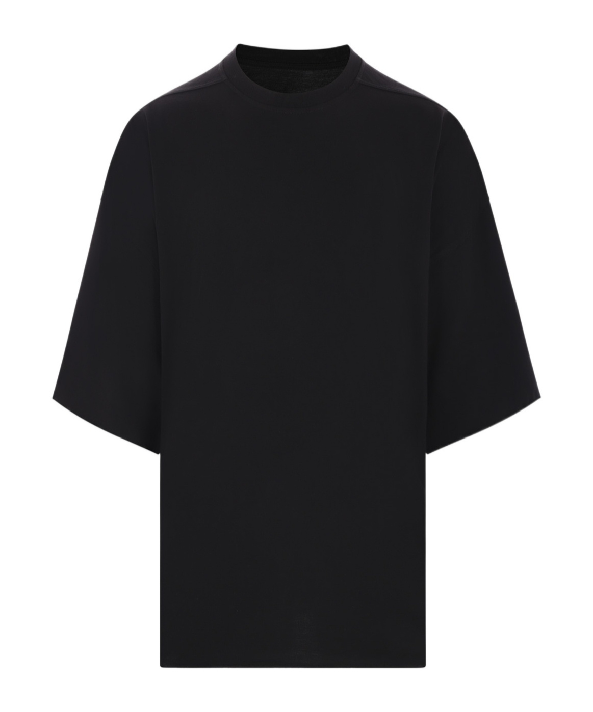 Rick Owens Relaxed Fit Oversized T-shirt With Classic Crew Neckline In Black