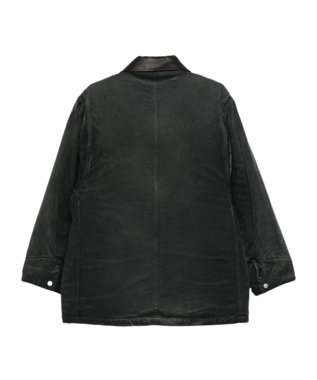 Auralee Removable Collar Jacket In Black