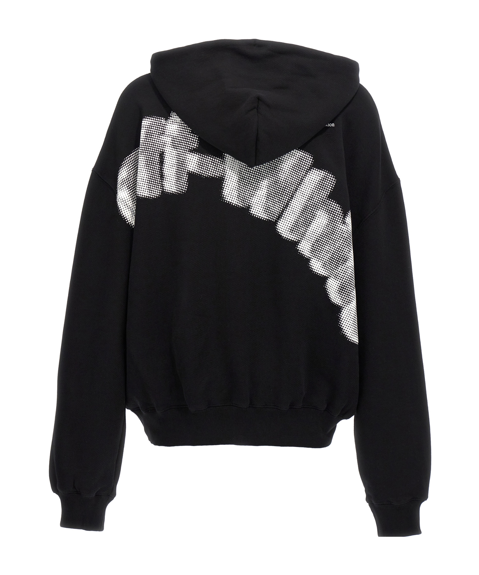 Shop Off-white Long-sleeved Sweater In Black