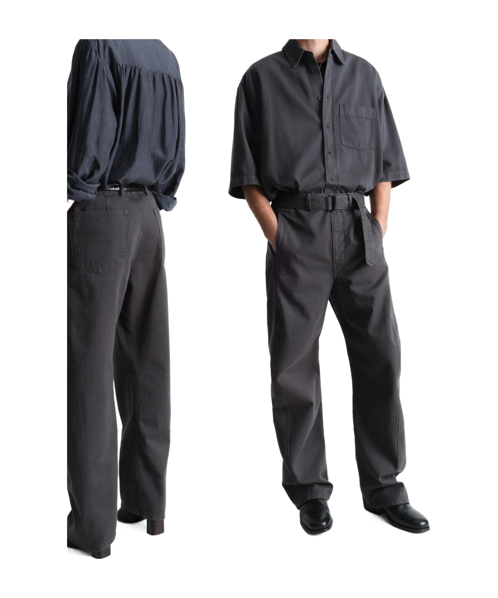 Lemaire Belt-loop Jeans In Black